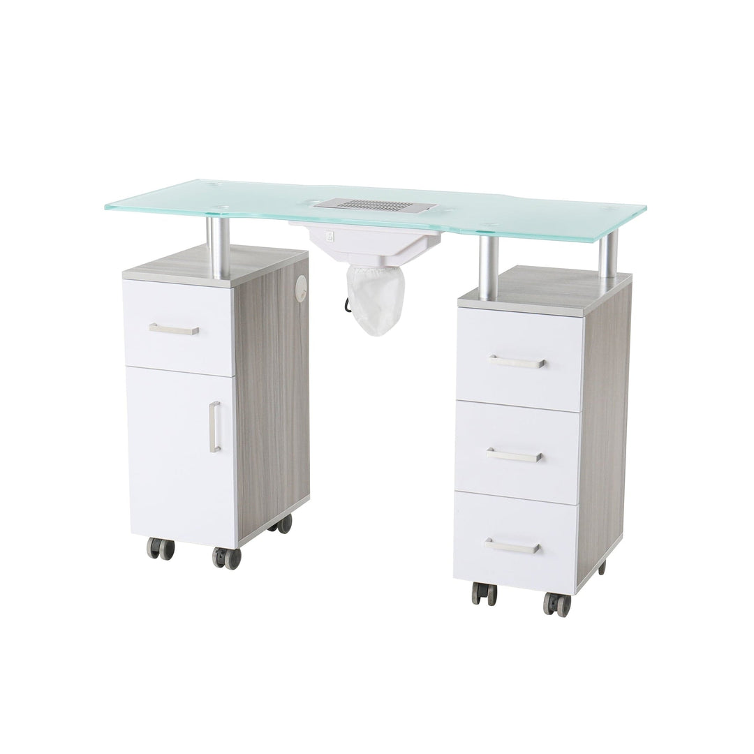 Glaswell Manicure Table with Dust Control