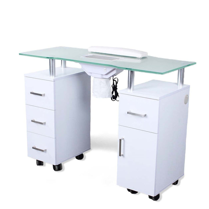 Glaswell Manicure Table with Dust Control