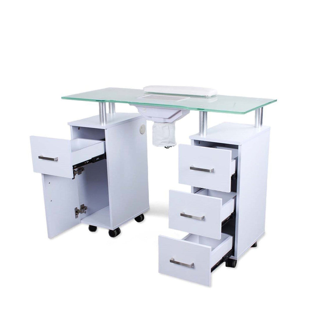 Glaswell Manicure Table with Dust Control