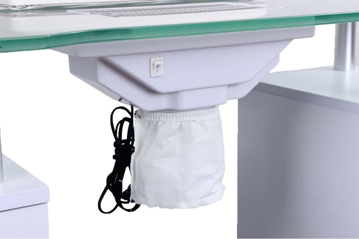 Glaswell Manicure Table with Dust Control