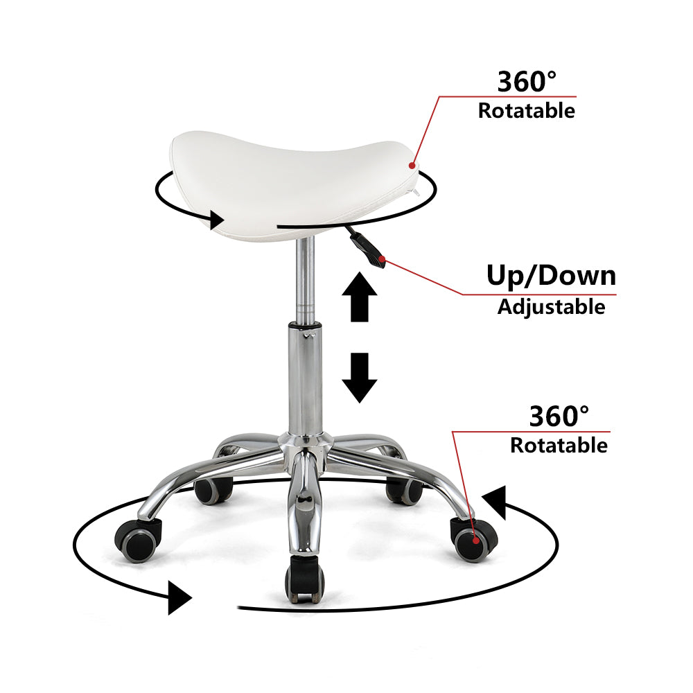 Pala Saddle Salon Taburete facial silla giratoria