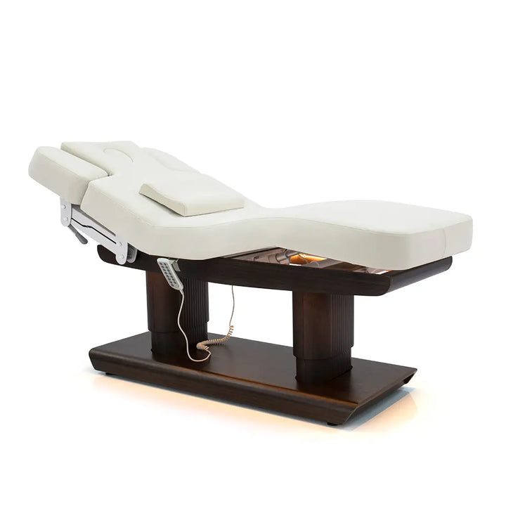 Beautyace Louisa Electric Spa Table Black wood color-walnut color