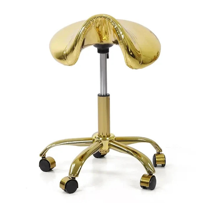 golden saddle chair