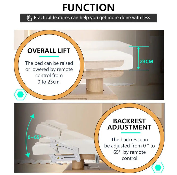 Adjustable function of spa bed-1