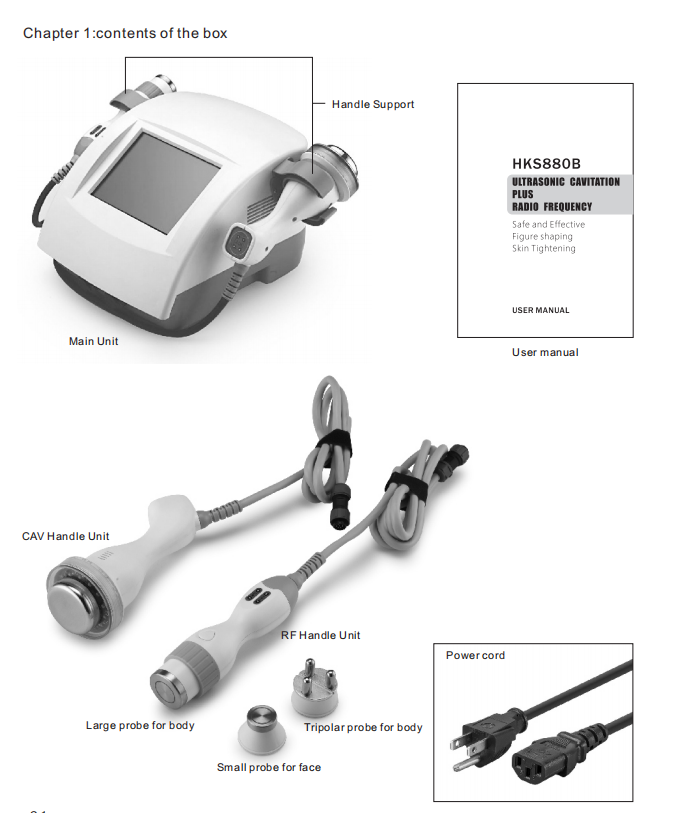 HESI ULTRASONIC CAVITATION PLUS RADIO FREQUENCY