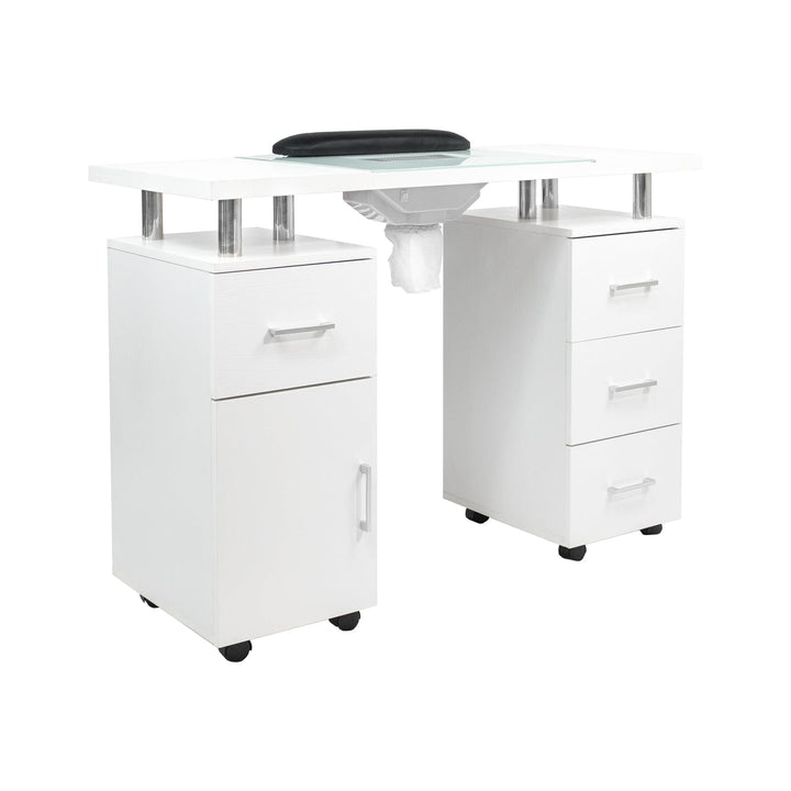 Glaswell II Manicure Table with Fan