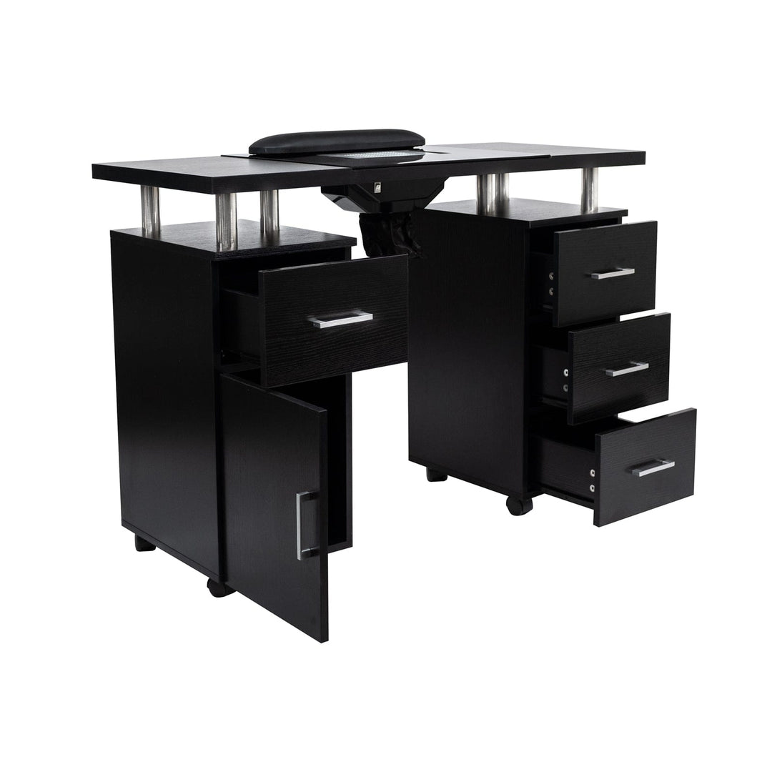 Glaswell II Manicure Table with Fan