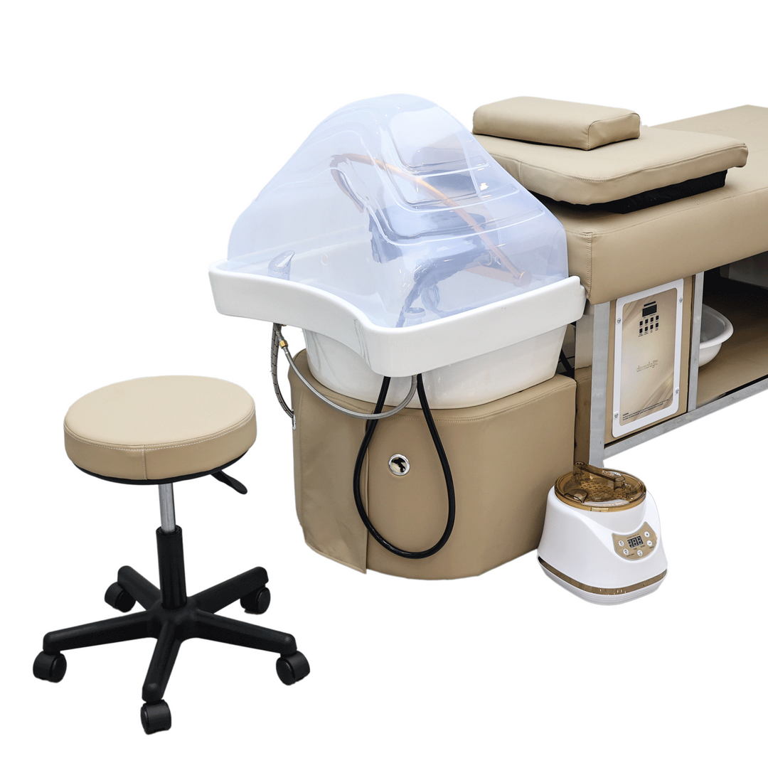 Simi Head Spa Bed with rolling stool