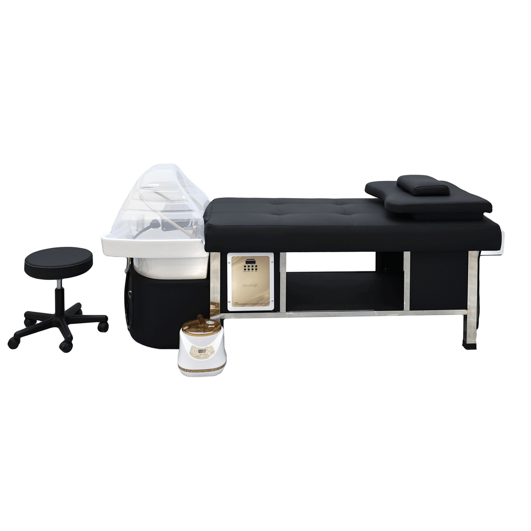 Simi Head Spa Bed with rolling stool