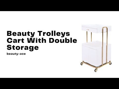 Beauty Trolleys Cart With Double Storage