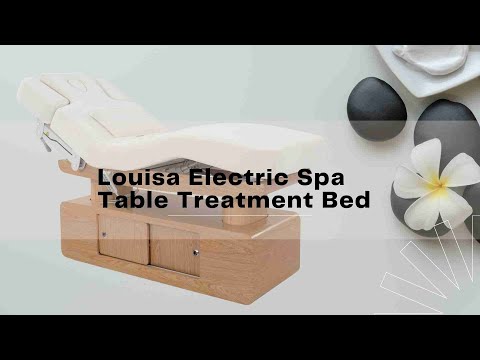 Beautyace Lotos cama de spa Tratamiento Mesa de masaje blanca