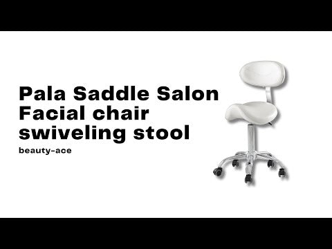 Pala Saddle Salon Sillón facial giratorio con respaldo