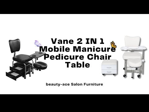 Mesa de silla móvil para manicura y pedicura Vane 2 en 1