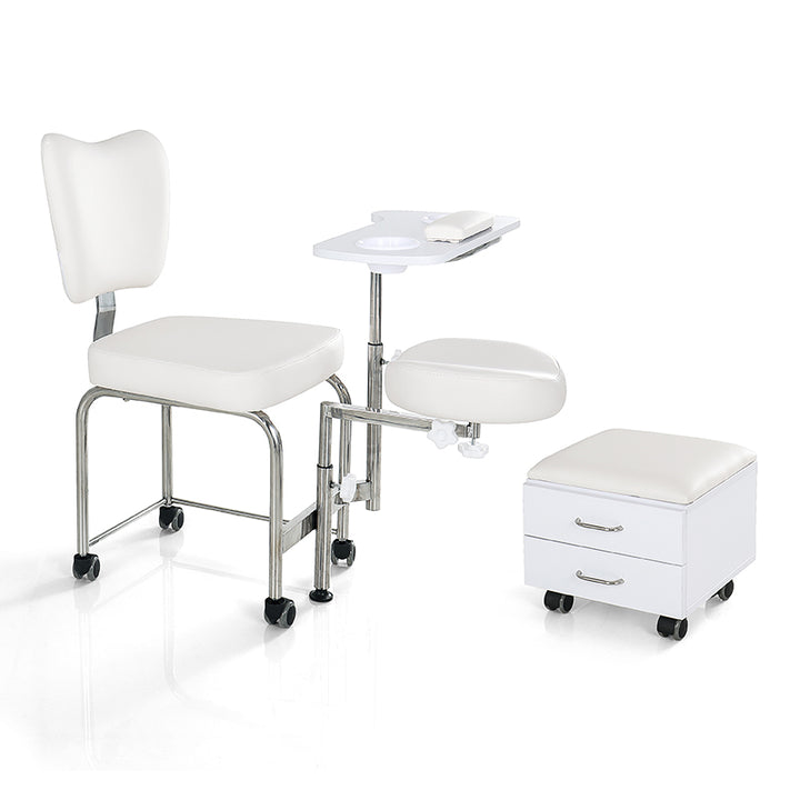 2 IN 1 Compact Mobile Manicure Pedicure Chair 