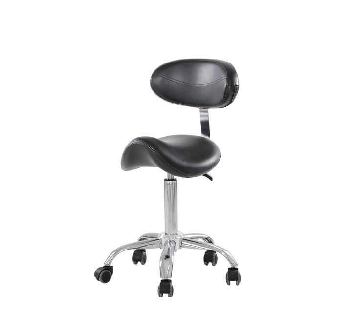 Saddle Salon Facial chair swiveling with backrest