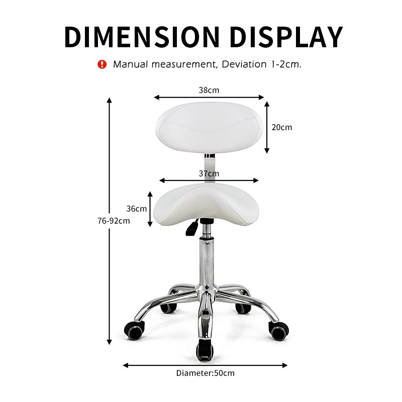 Saddle Salon Facial chair swiveling with backrest