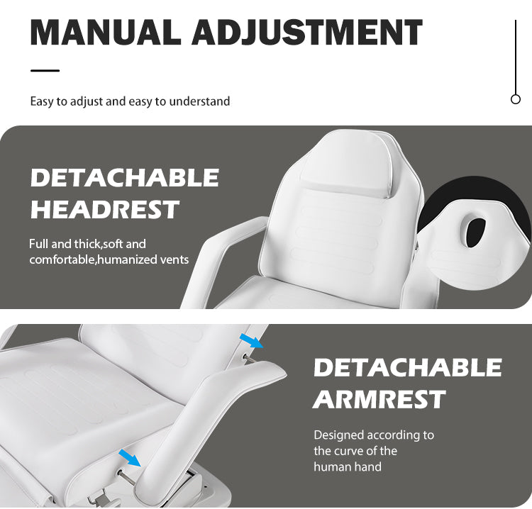 Aceso Electric Facial Chair Tables Packages White