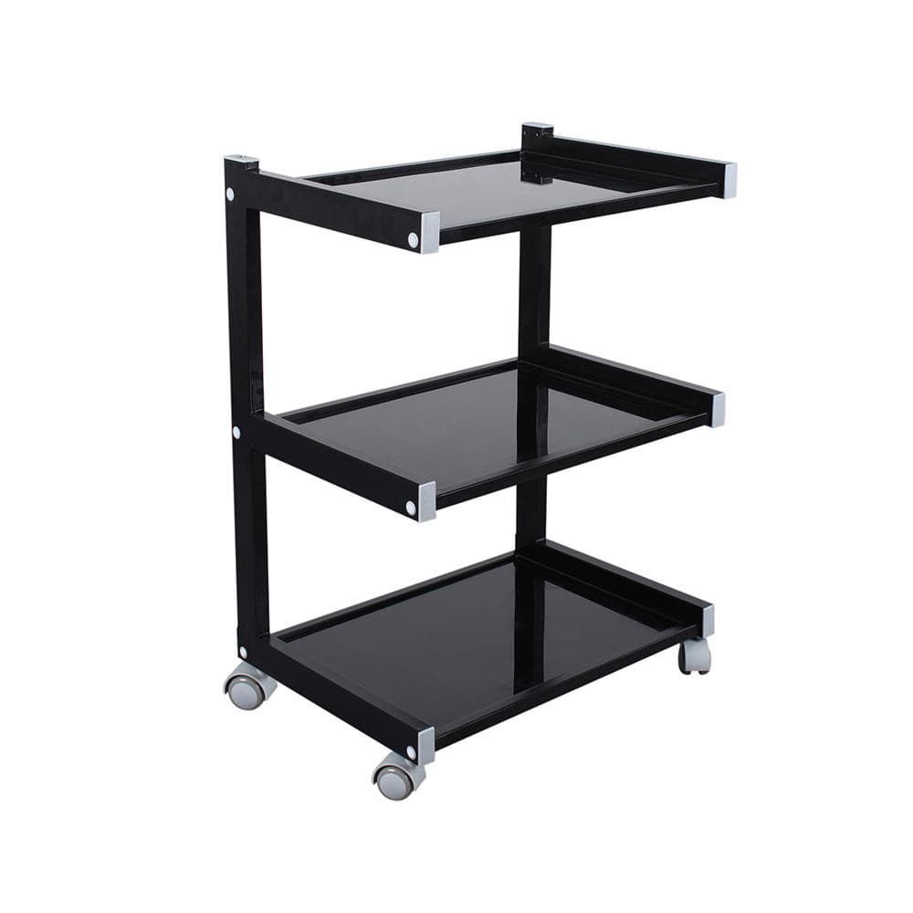 3-Tier beauty salon spa hand trolley Black