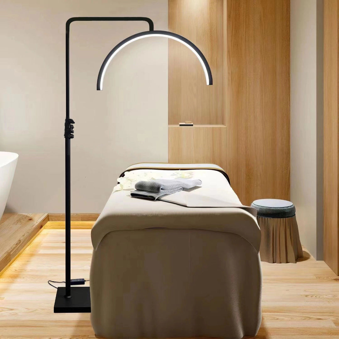 Beauty tattoo lamp eyelash U-shaped retractable rotating floor lamp also for Nail salon, tattoo studio,eyelash extension,protect your eye on the work.